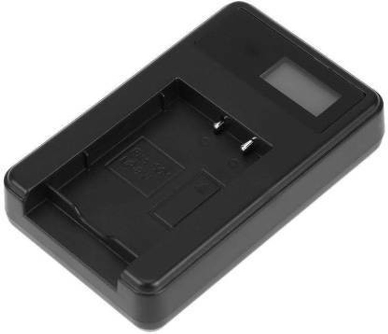 PowerSmart LCD Display Micro USB Camera Battery Charger for NIKN EN-EL5 1 Slot Camera Battery Charger(Black)