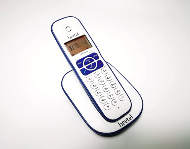 Beetel X73 Cordless Landline Phone(Blue White)