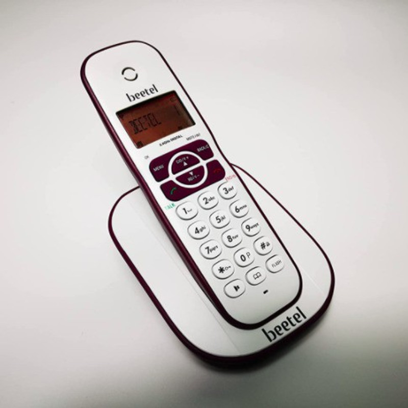 Beetel X70 Cordless Landline Phone with Answering Machine(White)