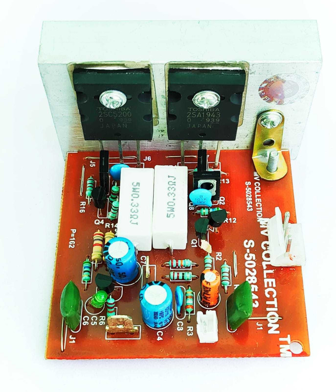M V COLLECTION IMPORTED QUALITY 150 WATT RMS 2SC5200 MONO AMPLIFIER BOARD HIGH QUALITY Electronic Components Electronic Hobby Kit
