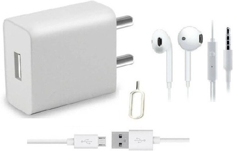 Prifakt Wall Charger Accessory Combo for Infinix S5 Pro, Infinix S5, Infinix S5 Lite, Infinix Smart 2, Infinix Hot 7, Infinix S4, Infinix Hot 3X(White)