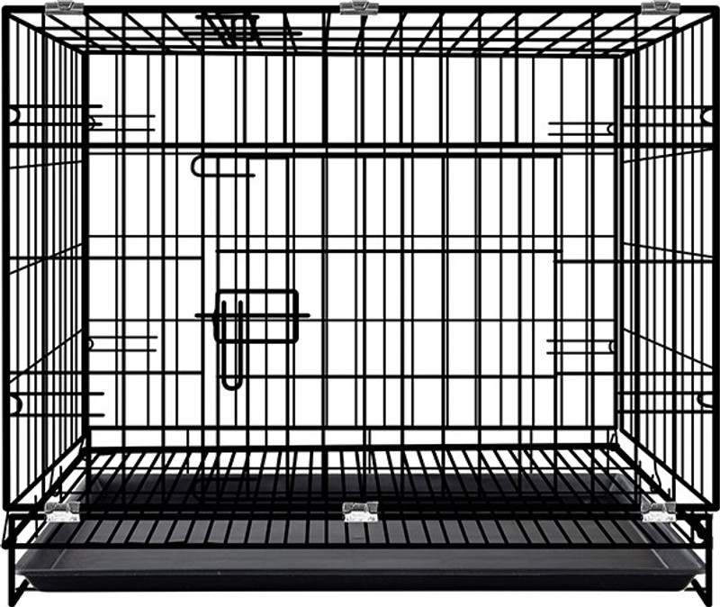 chullbull pet products High Quality Powder Coated Metal Black 2 Feet Puppy/Small Dog Cage Dog Cage