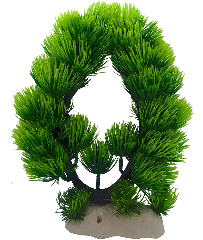 Aakriti Jainsons Pet Products Plastic Plants for Aquarium Decorations Green Aquarium Plant Aquarium Plant Anchor(2 Plant Anchors)