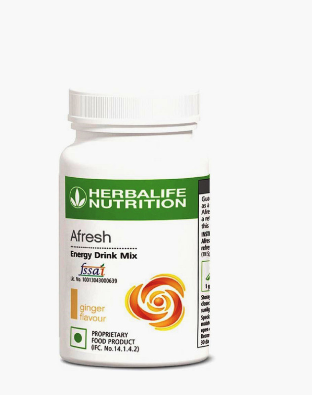 HERBALIFE Afresh Natural Nutrition Sports Drink(8x6.25 g, Ginger Flavored)