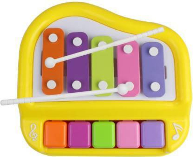 JVTS Musical Xylophone and Mini Piano, Non Toxic, Non-battery(Multicolor)
