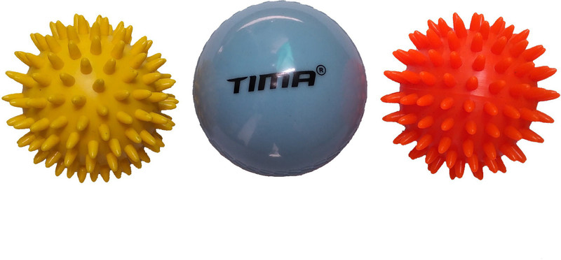 TIMA Lacrosse Massage Balls for Self Release Deep Tissue Massage Soft Spike, Hard Spike Gym Ball