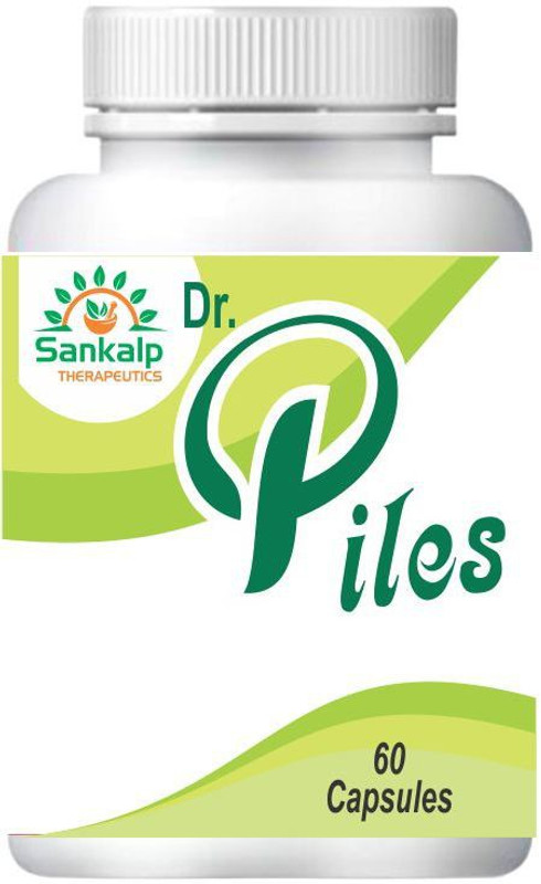 sankalp therapeutics Dr. Piles capsules helpful in Relieves0 pain due to Piles Pack of 1 ( 60 capsules ) 100% ayurvedic , No Side Effect(60 Capsules)