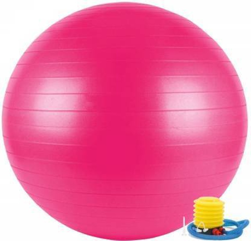 Smitex HeavyDuty Ball Non-Slip Stability Ball with Foot Pump Fitness GyMBall (With Pump) Gym Ball(With Pump)