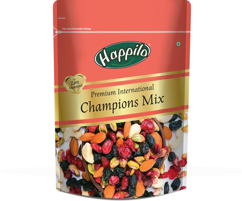 Happilo Premium International Champion Mix Cranberries, Blueberry, Cashews, Almonds, Pistachios, Raisins