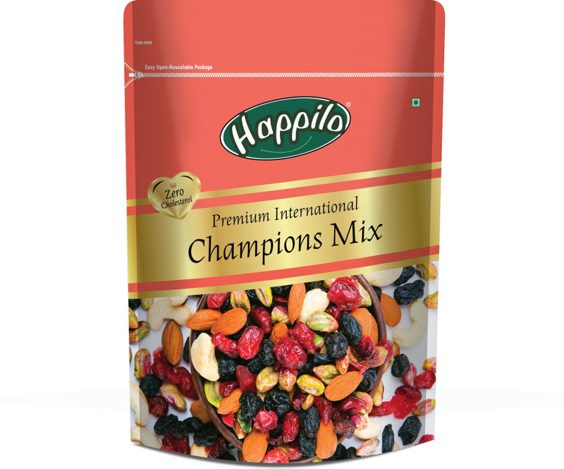 Happilo Premium International Champion Mix Cranberries, Blueberry, Cashews, Almonds, Pistachios, Raisins