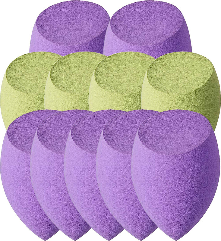 adbeni Make up Sponge Puff (Colour May Vary) Set of 11 (BLNDR1001)(Purple)