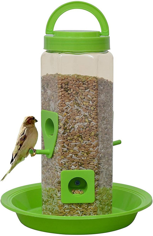 primecode Window Bird Feeder Bird Feeder(Green, Clear)