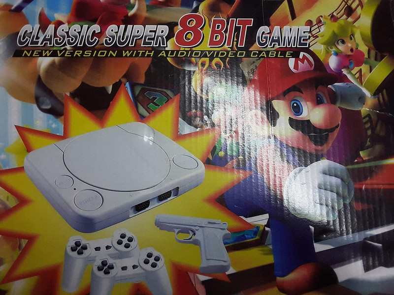 TV Video Game Set with Pre-Loaded 999 Games for Two Player Gaming | 8 Bit Gaming Console with 2 controllers with ALL Games Loaded - Super Mario, Contra, Snow Bros, Adventure Island, Alladin, Battle City, Bomberman, Galaxian and Galaga, Kung Fu Remix, Pac-Man, Pooyan, Popeye, Road Fighter, Super Stre