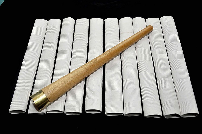 HACKERX Pack of 10 Premium White Grip and 1 Gripper Chevron(Pack of 11)