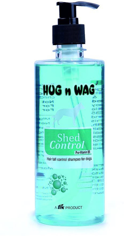 Hug n Wag Professional Shed Control , 4-in-1 Hair Fall Control Formula, Conditioning Cleans, Conditions, Moisturizes & Deodorizes, Wheat Germ Oil Dog Shampoo(225 ml)