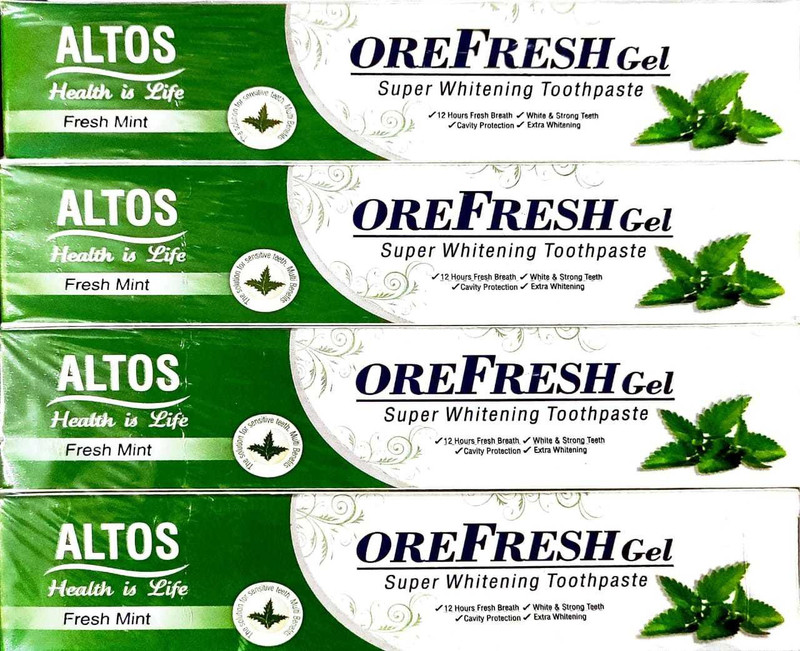 ALTOS Orefresh Gel Toothpaste(400 g, Pack of 4)