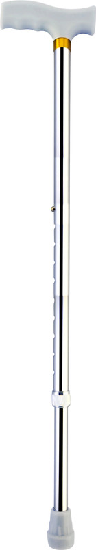 AMAZECARE Premium Aluminium Imported Walking Stick With ABS Handle L Type Universal Size Walking Stick For Old Age (Men & Women) AMZ-WalkingStick Silver Walking Stick