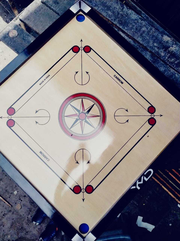 YMD [32inch] Premium Quality Smooth & Shiny Glossy Large Carrom Board 81.28 cm Carrom Board(Beige)