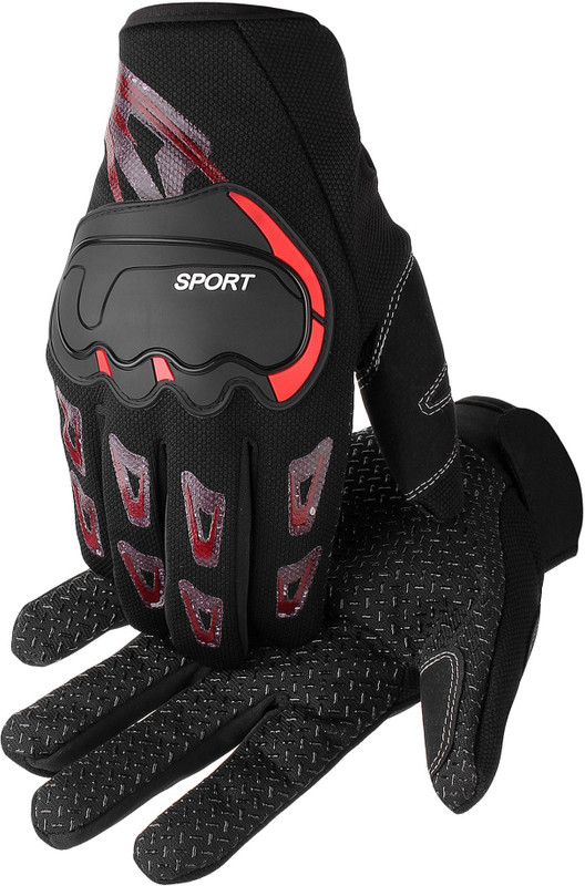 Auto Hub Bike Riding Gloves Riding Gloves(Black, Red)