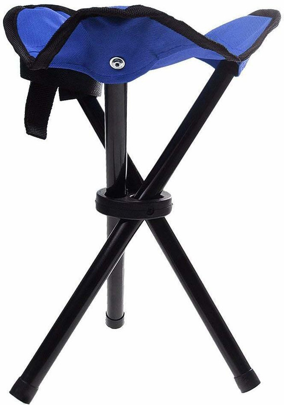 primil Foldable Stool Portable Travel Chair Four-Leg Stool for Outdoor Tripod Kit Tripod(Multicolor, Supports Up to 300 g)