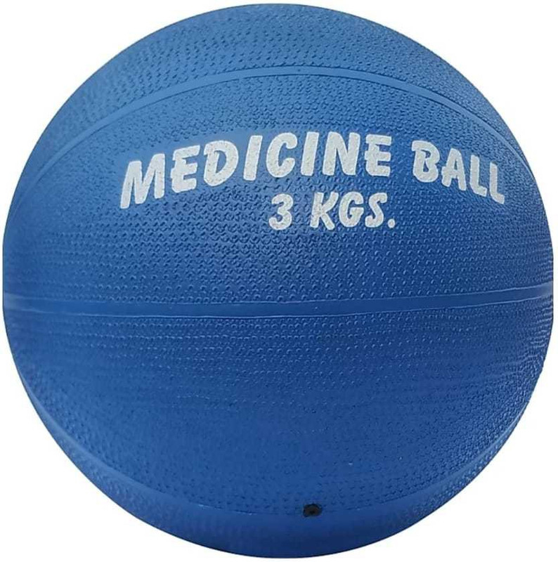 LCARNO Fitness Medicine Ball(Weight:  3 kg, Blue, White)