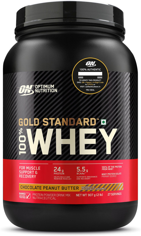 Optimum Nutrition (ON) Gold Standard 100% Protein Powder - Primary Source Isolate Whey Protein(907 g, Chocolate Peanut Butter) Optimum Nutrition (ON) Gold Standard 100% Protein Powder - Primary Source Isolate Whey Protein(907 g, Chocolate Peanut Butter)