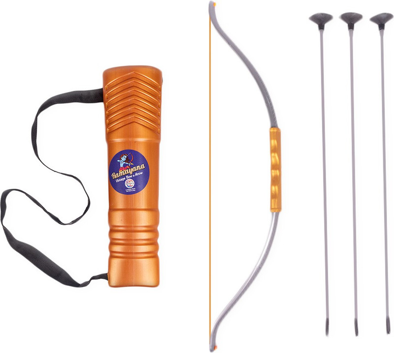 Ratnas Ramayana pretend play toy for Kids Bows & Arrows (Multicolor) (1877) Bows & Arrows(Gold, Silver)