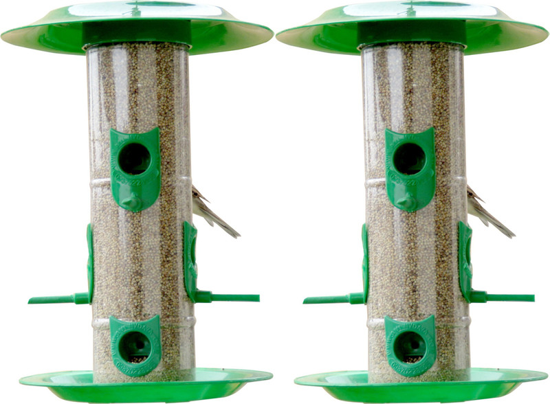 AMIJIVDAYA Bird feeder large with hut combo Window Bird Feeder Bird Feeder(Multicolor)