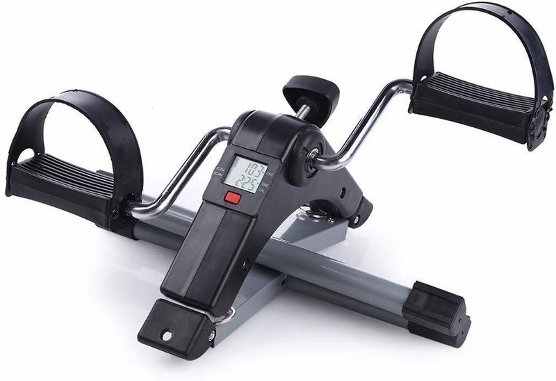 SHIPPLIER Exerciser Cycle for Home Gym LCD Counter Foldable Indoor Fitness Resistance Mini Pedal Exerciser Cycle
