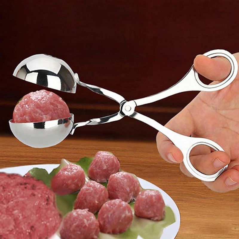 SIDDIVINAYAK CREATION Store Stainless Steel Meat Ball Maker, Cake Pop Maker, Melon Baller 12 cm NA Tongs(Pack of 1)