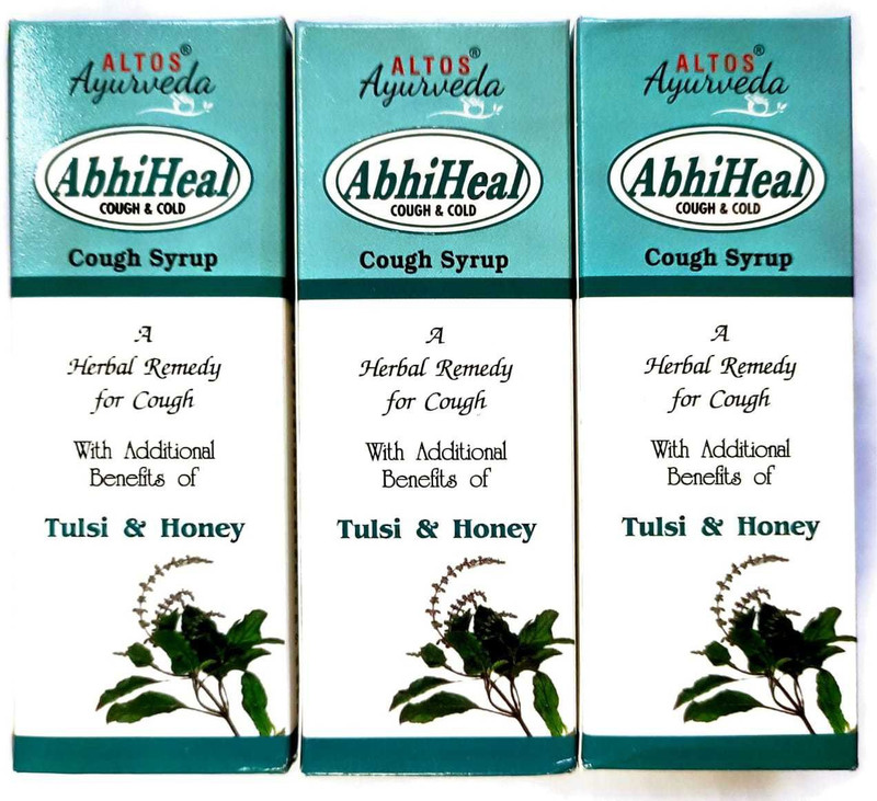 ALTOS Herbal AbhiHeal Cough & Cold Syrup 100ml+100ml+100ml(Pack of 3, 300 ml)