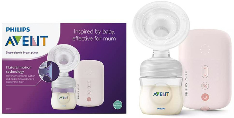 Philips Avent Electric Breast Pump SCF395/11 | Natural Motion | Fits 99.98%* nipples |BPA Free  - Electric(CLEAR)