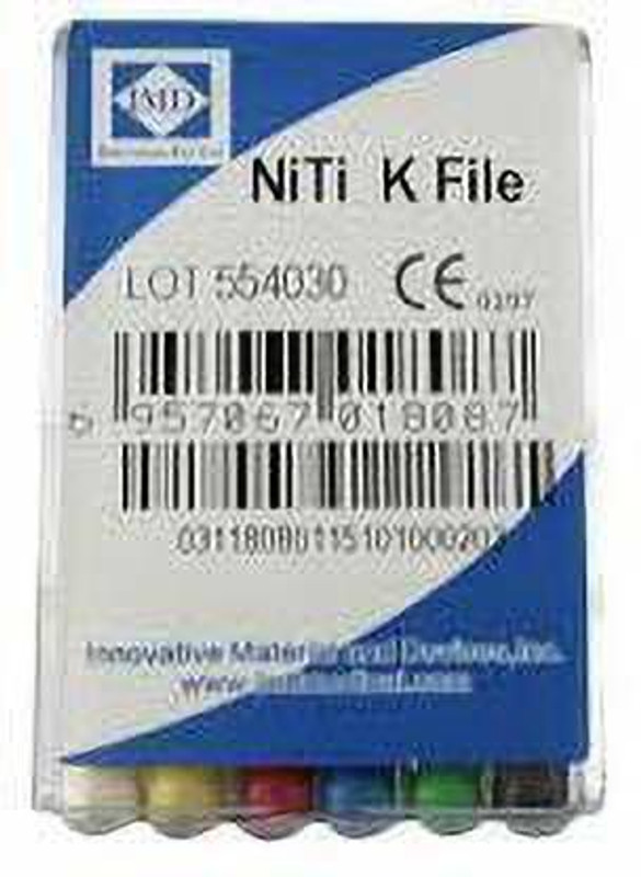 NMD NEXUS MEDODENT NITI-K-Files (21MM, BLUE(#30 NO)) Dental Elevator