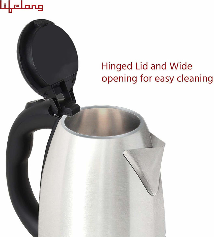 ND BROTHERS Boil & Cordless Electric Kettle (1.8 L, Silver) Beverage Maker(2 L, Silver , Black)