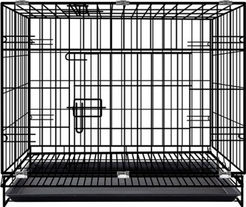 Pet Guard High Quality Powder Coated Metal Black 2 Feet Puppy/Small Dog Cage Bird Cage
