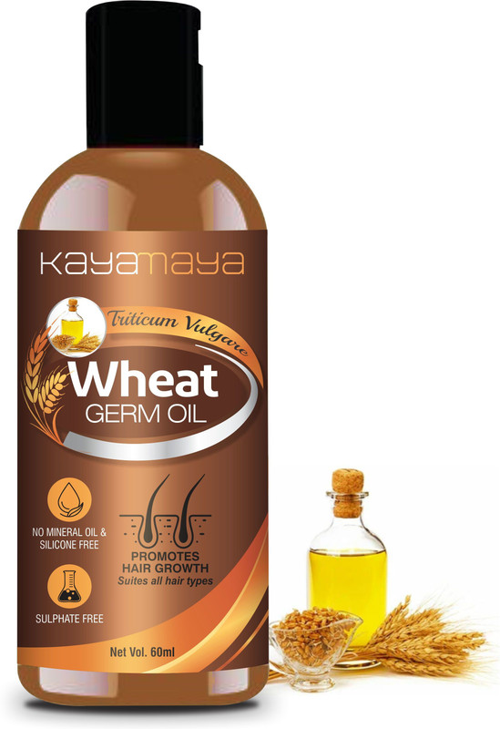Kayamaya Wheatgerm Oil - 100% Pure and Natural Cold pressed For Skin, Massage and Hair(60 ml)