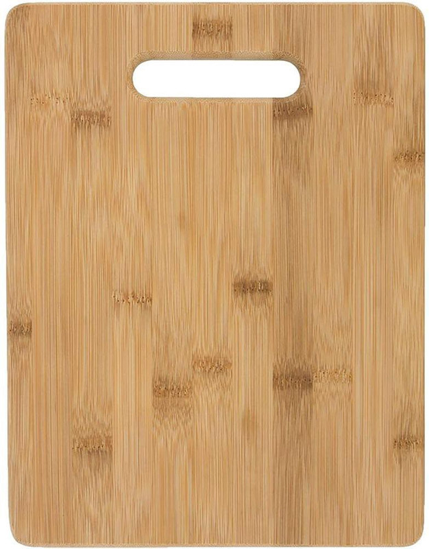 KitchenFest ®Large Reversible Natural Bamboo Wooden Fruit Vegetable Serving Chopping Cutting Board with Inbuilt Handle for Kitchen, Size- 36*26cm Wooden Cutting Board(Beige Pack of 1 Dishwasher Safe)