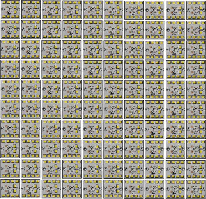 JIPNEX 100 Pcs 9 Watt MCPCB LED Bulb Raw Material CoolDay WHITE Color Light Electronic Hobby Kit