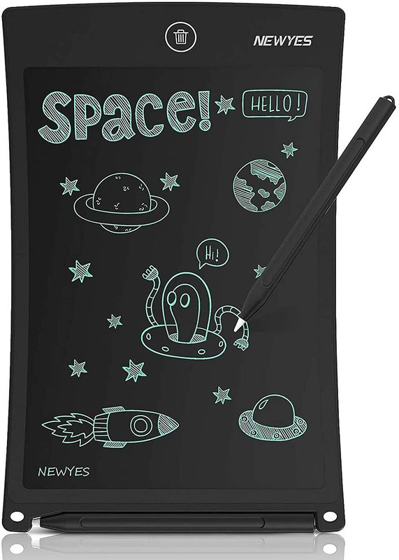 ALAMPAR LCD Writing Tablet Pad CD Writing Tablet Pad, Suitable for Kids and Adults -1 x 8 inch Graphics Tablet Connectivity - Modem(Black)