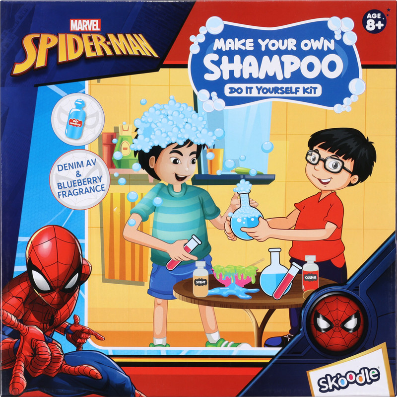 SKOODLE Marvel Spiderman Make Your Own Shampoo - Do It Yourself Kit(Multicolor)