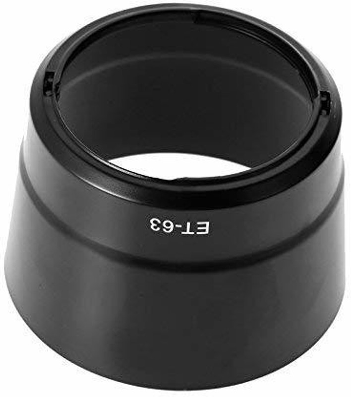 GINNI for Canon ET-63 Replacement Photo Lens Hood for Canon EF-S 55-250mm f/4-5.6 is STM Lens Lens Hood(55, Black)