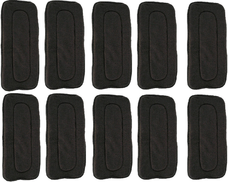 Adore Premium 4 Layered Baby Charcoal Microfiber Diaper Insert - Thick- Heavy Absorption- Washable - Reusable - Mess Free - Usable upto longer durations