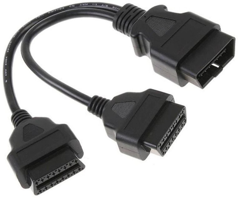 Xsentuals 16 Pin OBD Splitter Cable ( 30 cm ) OBD Interface