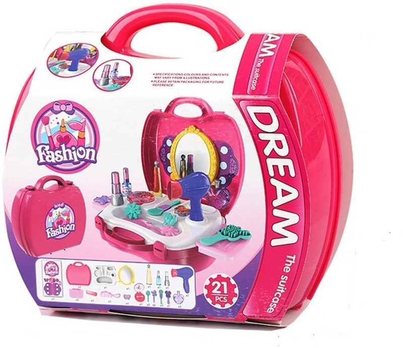 jk int Kitchen Set / Doctor Set / Beauty Set / Sweet Shop Cart Trolley Toys For Girls & Boys (Pink)