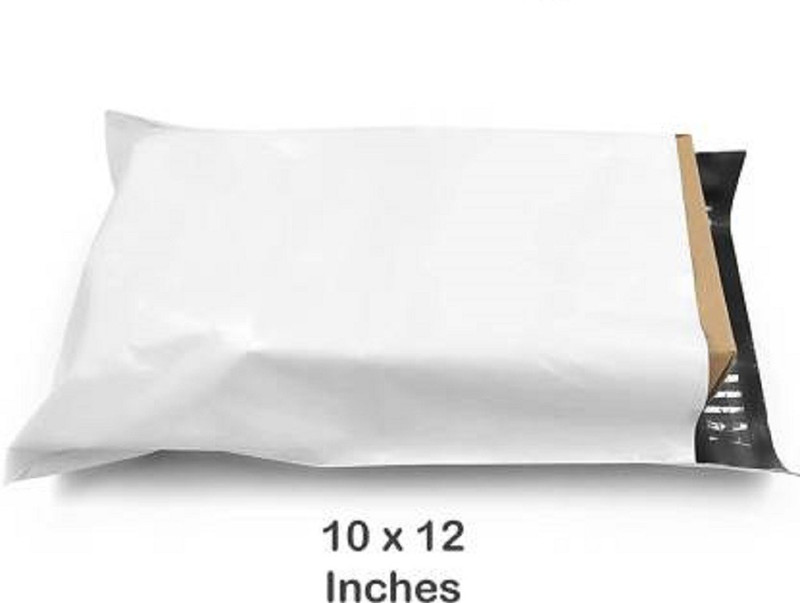 agarwal traders tamper proof courier bags (10x12 Inches) Pack of 25Pieces with POD - Secure Tamper Proof Courier Bags / Pouches / Covers / Mailing Bags (52 Microns) POD (White) tamper proof courier bags pack of 25(10x12inches)(White)