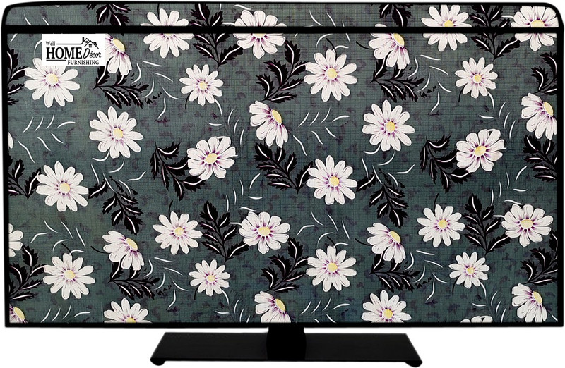 wellhome decor Furnishing 24 inch LED/LCD TV,Computer Monitor Cover for 24 inch 24 inch led Monitor tv cover - WHDF_LED_P07_24_WH0351(Multicolor)