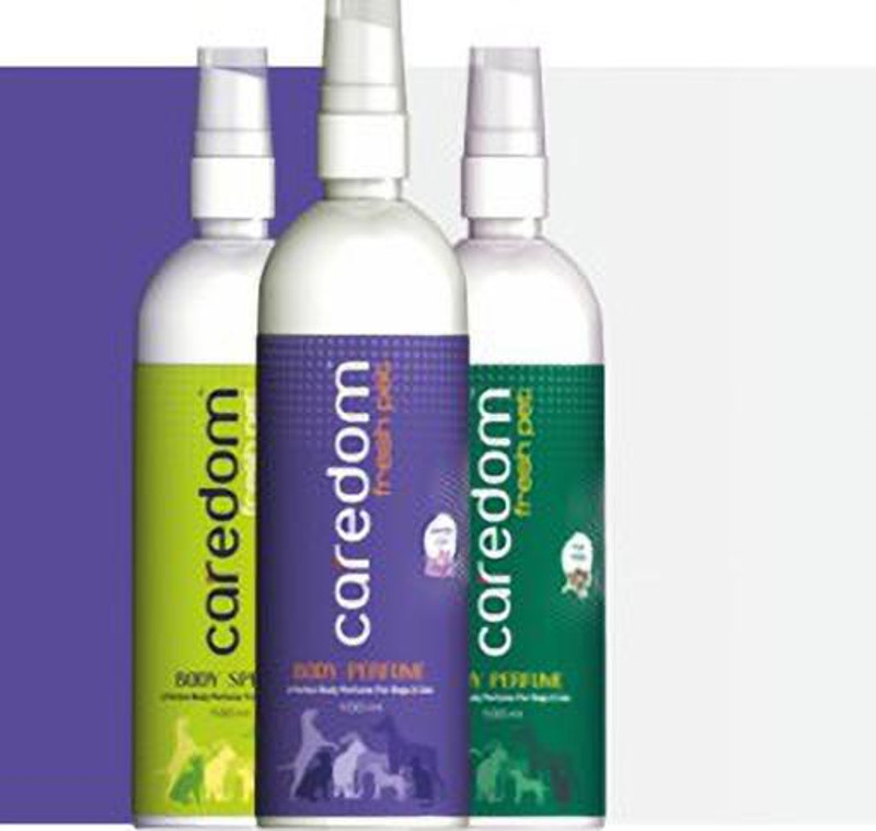 Caredom Combo Offer - All 3 Variant Dog Perfume (Water Lilly, Green Apple, Tea Tree) (100 ml * 3 Nos) Deodorizer(300 ml, Pack of 3)