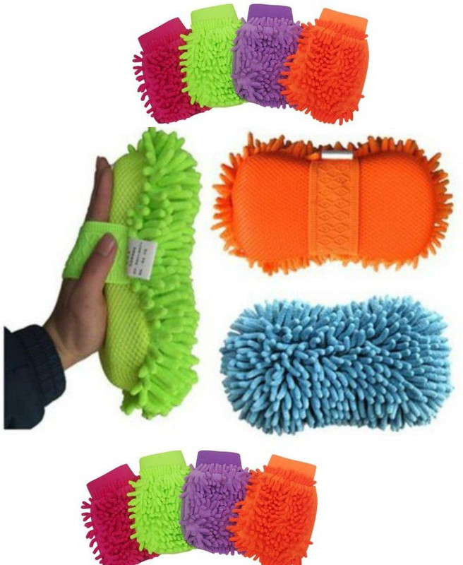 Rexalt Microfiber sponge and Microfiber Glove each 01no Combo