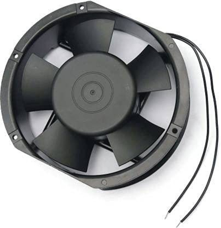 Sonii AC Medium Kitchen Exhaust Aluminium Fan, 6" inches (17x15x5 cm), Oval Shape, Black 120 mm Exhaust Fan(Black)