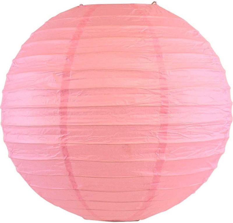 decogram Green round lantern Green Paper Hanging Lantern(30 cm X 30 cm, Pack of 3)